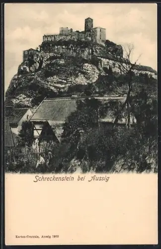 AK Aussig, Burg Schreckenstein