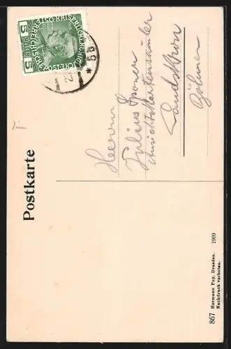 AK Bodenbach a. E., Schäferwand mit Restaurant