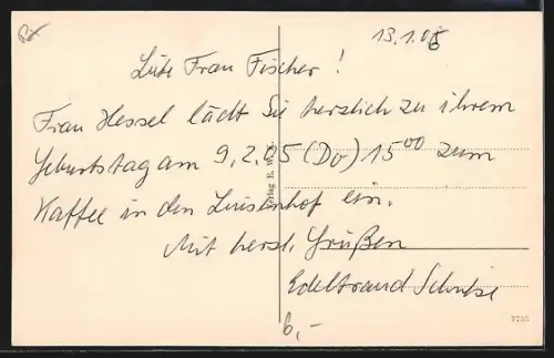 AK Kaaden, Panorama mit Kirche