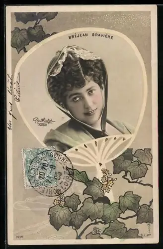 Foto-AK Atelier Reutlinger, Paris 1014: Portrait Bréjean Braviére