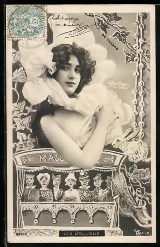 Foto-AK Atelier Reutlinger, Paris 899/9: Junge Frau mit verführerischem Blick