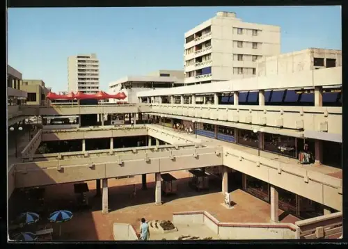 AK Frankfurt am Main, Nord-West-Stadt, Einkaufszentrum mit Wohnblöcken