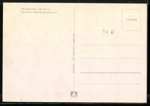 AK Frankfurt am Main, Nord-West-Stadt, Einkaufszentrum mit Wohnblöcken