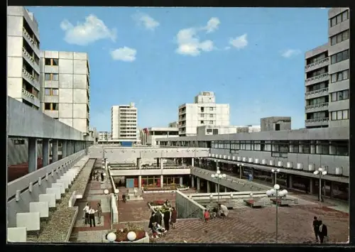 AK Frankfurt am Main, Nordwest-Stadt, Einkaufszentrum mit Wohnhochhäusern