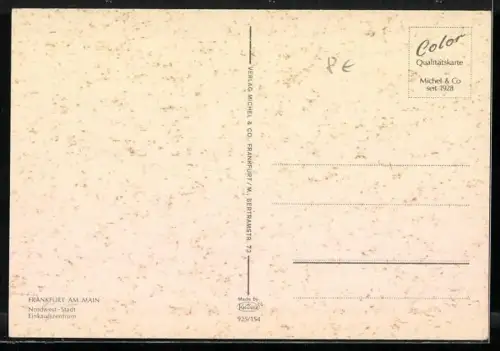 AK Frankfurt am Main, Nordwest-Stadt, Einkaufszentrum mit Wohnhochhäusern