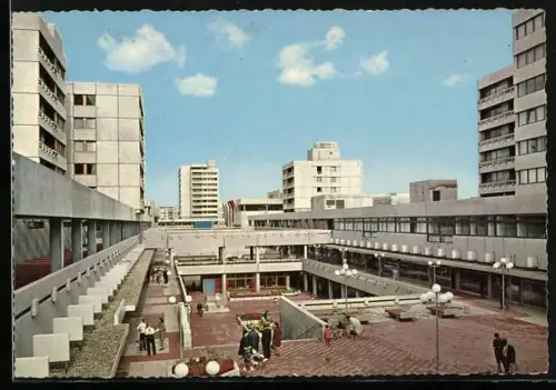 AK Frankfurt am Main, Nordwest-Stadt, Einkaufszentrum mit Wohnblöcken