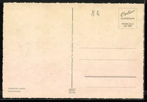 AK Frankfurt am Main, Nordweststadt, Wohnsiedlung und Hochhäuser