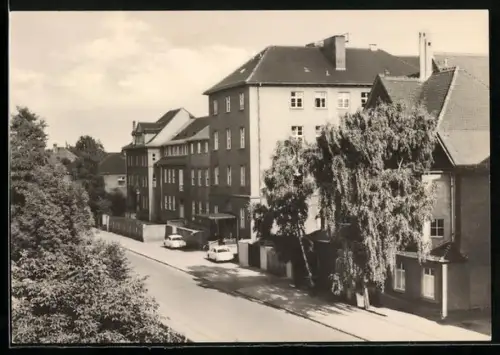 AK Wittenberg / Elbe, Strassenpartie am Paul-Gerhardt-Stift
