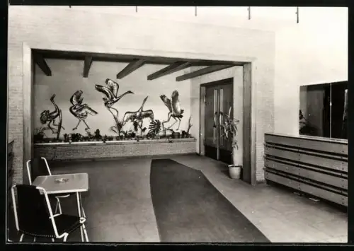 AK Bergen /Rügen, HO-Rugard-Gaststätte, Empfangshalle