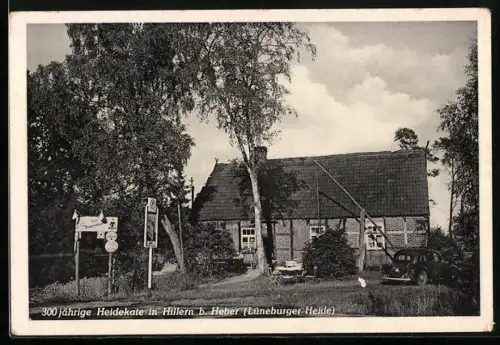 AK Hillern b. Heber, 300-jährige Heidekate