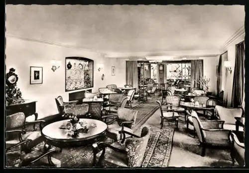 AK Frankfurt, Hotel Kranzler, Innenansicht