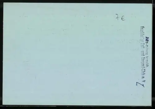 AK Frankfurt am Main, Mitgliedskarte Nr. 673 des Frankfurter Roll- und Eissport-Clubs e.V., 1957, Untermainkai