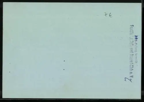 AK Frankfurt am Main, Mitgliedskarte Nr. 810 des Frankfurter Roll- und Eissport-Clubs e.V., 1957, Untermainkai