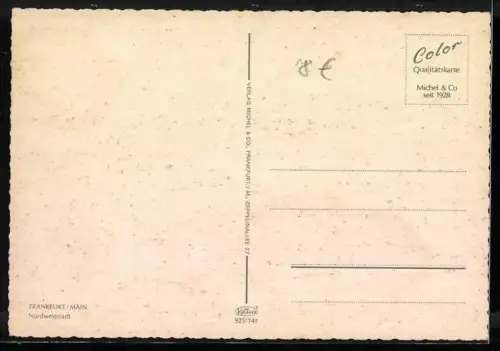 AK Frankfurt /Main, Nordweststadt, Blick auf die Wohnblöcke und Verkehrsstrasse