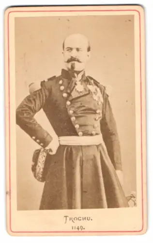 Fotografie Louis Jules Trochu, franz. General während der Belagerung von Paris 1870