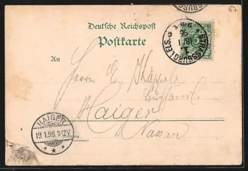 Lithographie Strassburg, Kaiserliches Palais, Centralbahnhof, Altes Haus am Domplatz, Universität mit Universitätsbrücke