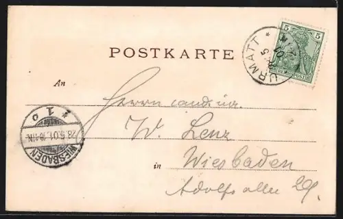 AK Niederhaslach /Vogesen, Forsthaus Nideck, Gesamtansicht mit Wasserfall