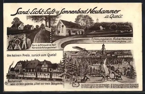 AK Neuhammer, Truppenübungsplatz: satirische Reime und Motive