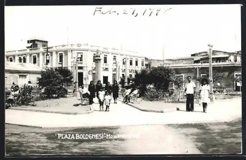 Foto-AK Mollendo, Plaza Bolognesi