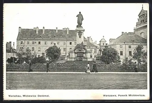 AK Warszawa, Pomnik Mickiewicza