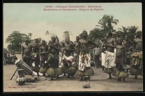 AK Region de Pahou /Dahomey, Musiciens et Danseurs