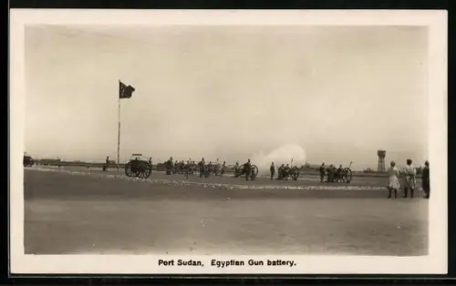 AK Port Sudan, Egyptian Gun battery, Tower, Panorama