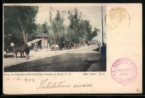 AK Pelotas, Praca da Republica, Rio Grande do Sul-E. U. B.