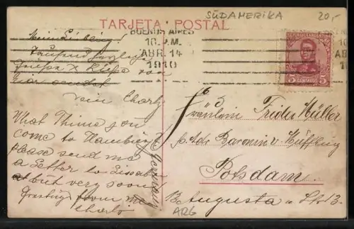 AK Maipu, Republica Argentina 1810-1910, El Abrazo de Maipu O`Higgins y San Martin, Portraits, Fahne, Wappen