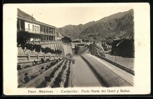 AK Cacheuta /Mendoza, Parte Norte del Hotel y Banos
