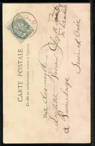 AK Frau mit einer Dose Stopfleber