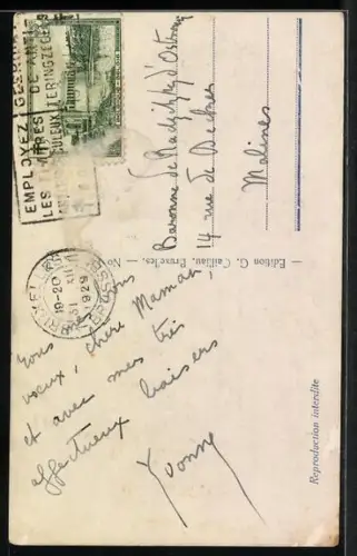 AK S. A. R. La Princesse Marie-José de Belgique et le Prince Umberto d`Italie