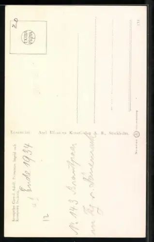 AK Kronprinz Gusatvc nebenst Prinzessin Ingrid und Prinz Frederik