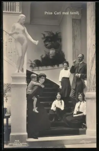 AK Prins Carl med familj, Adel von Schweden