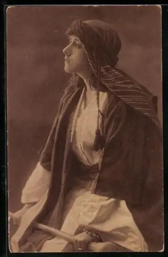 AK Palestine, A Bedouin Girl, Beduinenmädchen