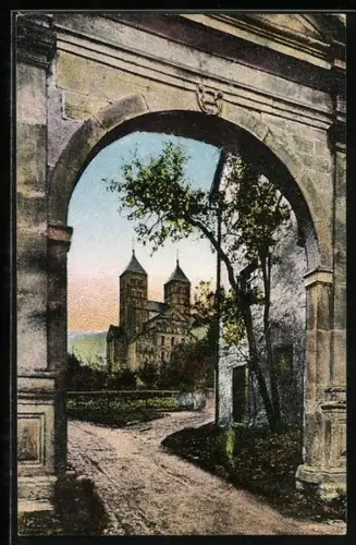 AK Murbach, Blick auf ein Kloster