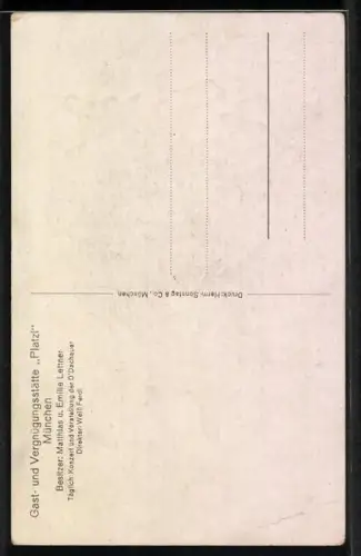 Künstler-AK Aug. v. Maissl: tanzende Tiroler