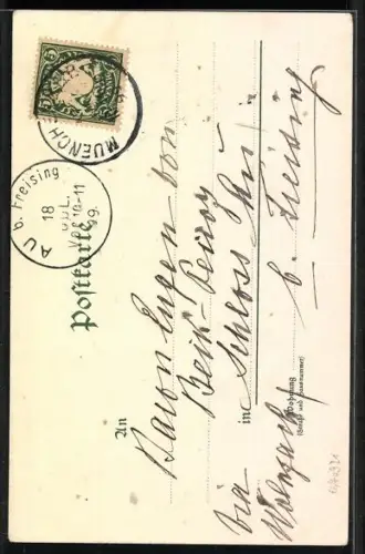 Künstler-AK Portrait einer Salzburgerin im Trachtenkleid