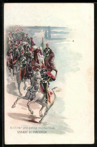 AK Cavalleggeri di Piacenza, Kavallerie auf dem Marsch
