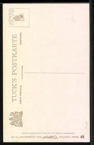 AK Vierländerin in Trachten mit Blumenkorb auf dem Heimweg