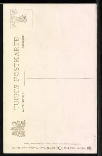 AK Vierländerin mit einem Blumenkorb