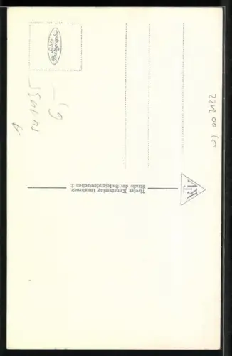 AK Rattenberg, Strassenpartie mit Schild eines Gasthofes