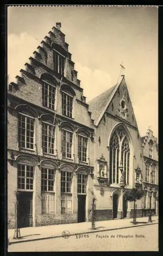 AK Ypres, Facade de l` Hospice Belle