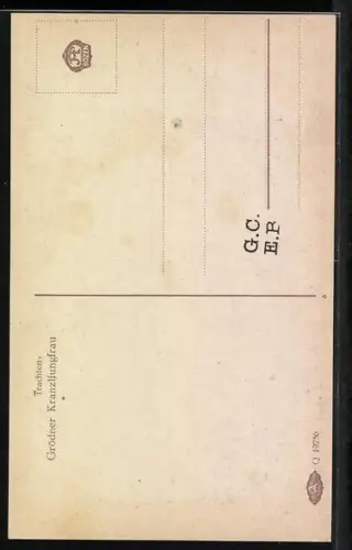 AK Italienische Frau in Tracht