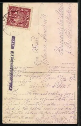 AK Vinschgau, Italienerin in Tracht