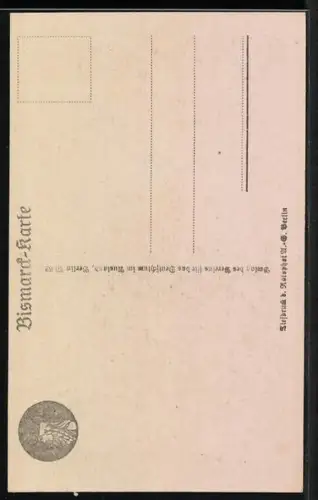 AK Silhouette Bismarcks als Göttinger Student