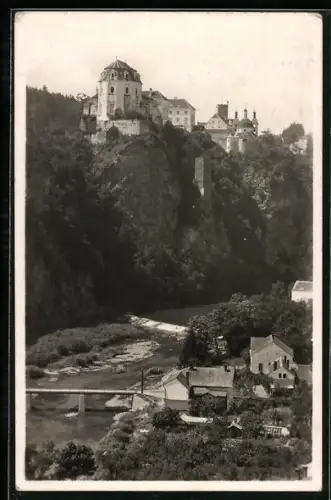 AK Frain a. d. Thaya, Blick zum Schloss