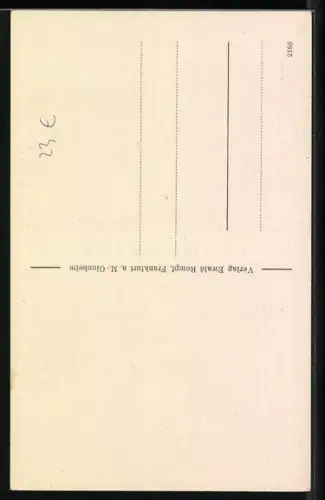 AK Frankfurt-Ginnheim, Blick zur Krieger-Heimstätte Friede