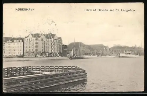 AK Kobenhavn, Parti af Havnen set fra Langebro