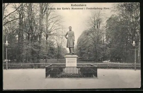 AK Kobenhavn, Frederik den Sjette`s Monument i Frederiksberg-Have