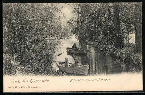 AK Gravenstein, Prinzessin Feodora-Schlucht